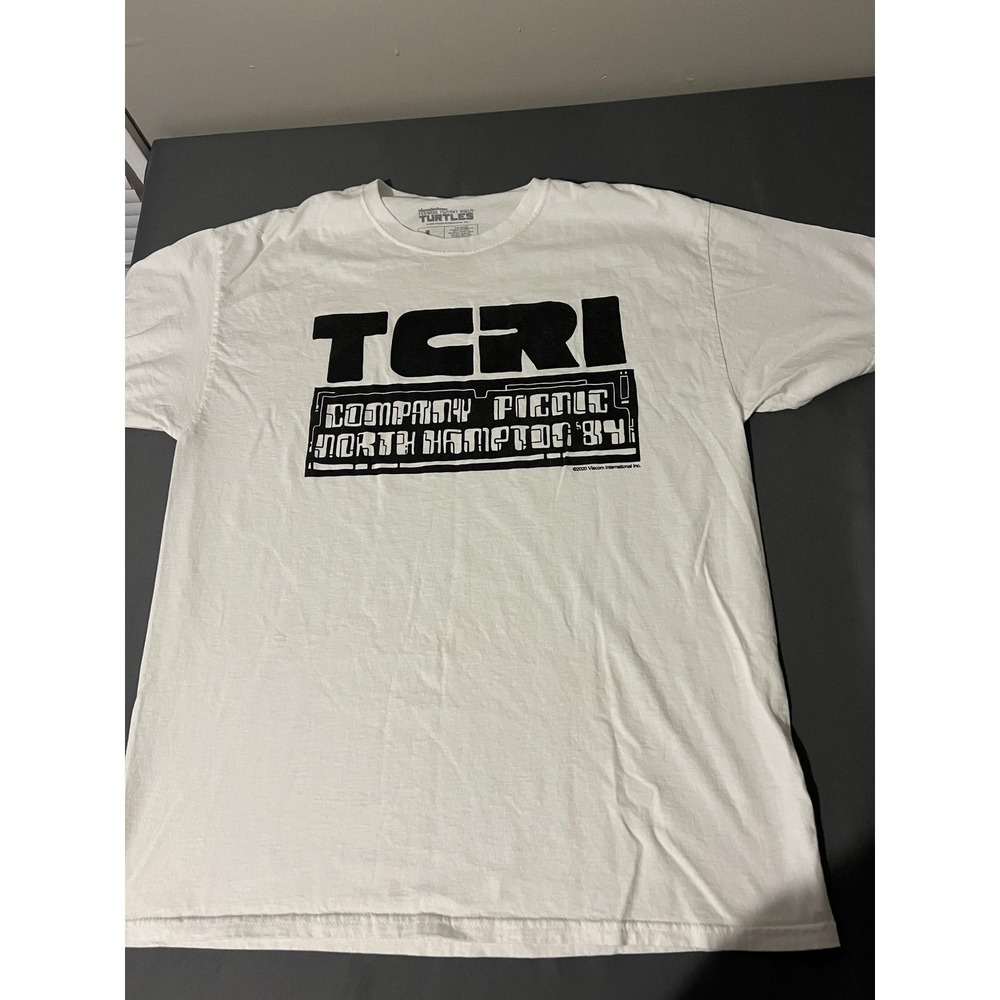 TMNT‎ TCRI Company Picnic North Hampton 84 White Graphic T-Shirt Mens Large L